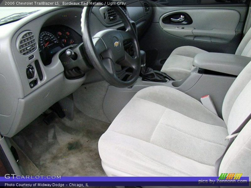Bordeaux Red Metallic / Light Gray 2006 Chevrolet TrailBlazer LS