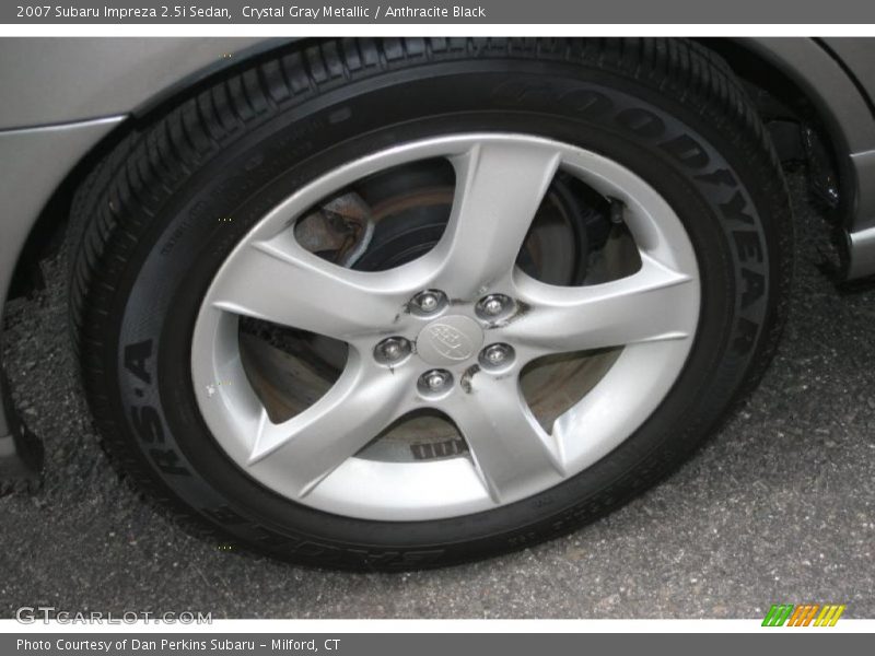 Crystal Gray Metallic / Anthracite Black 2007 Subaru Impreza 2.5i Sedan