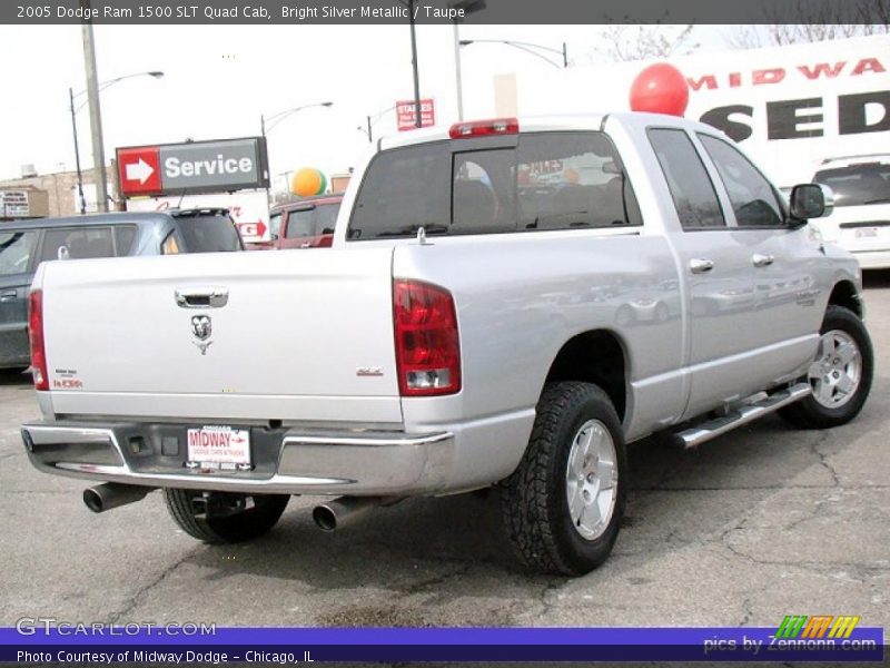 Bright Silver Metallic / Taupe 2005 Dodge Ram 1500 SLT Quad Cab