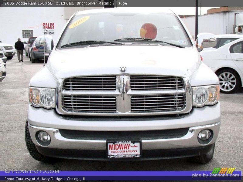 Bright Silver Metallic / Taupe 2005 Dodge Ram 1500 SLT Quad Cab