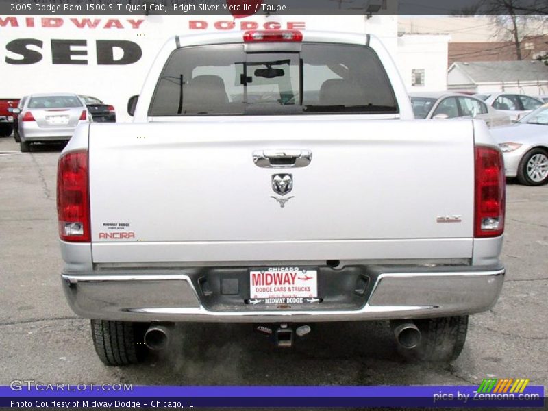 Bright Silver Metallic / Taupe 2005 Dodge Ram 1500 SLT Quad Cab