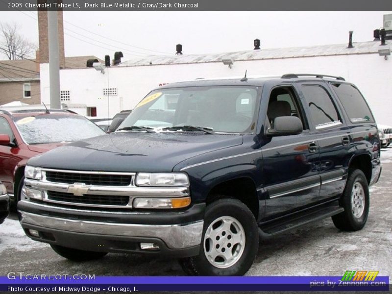 Dark Blue Metallic / Gray/Dark Charcoal 2005 Chevrolet Tahoe LS