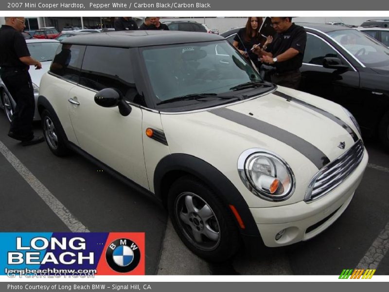 Pepper White / Carbon Black/Carbon Black 2007 Mini Cooper Hardtop