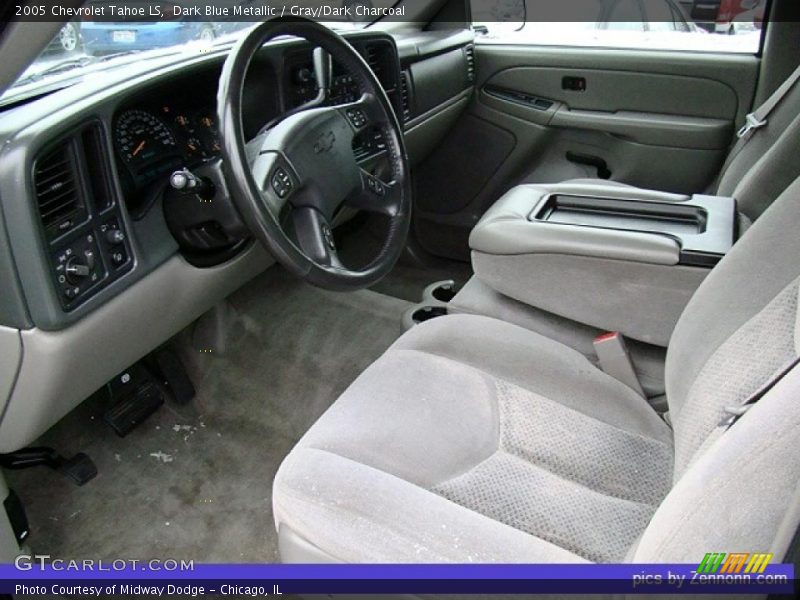 Dark Blue Metallic / Gray/Dark Charcoal 2005 Chevrolet Tahoe LS