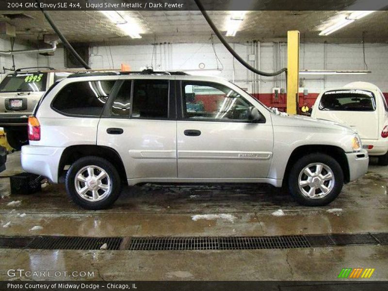 Liquid Silver Metallic / Dark Pewter 2004 GMC Envoy SLE 4x4