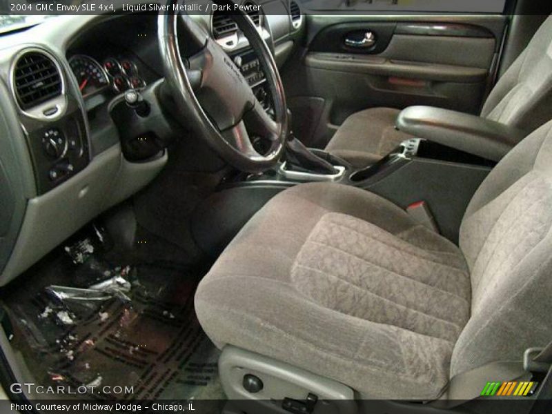 Liquid Silver Metallic / Dark Pewter 2004 GMC Envoy SLE 4x4