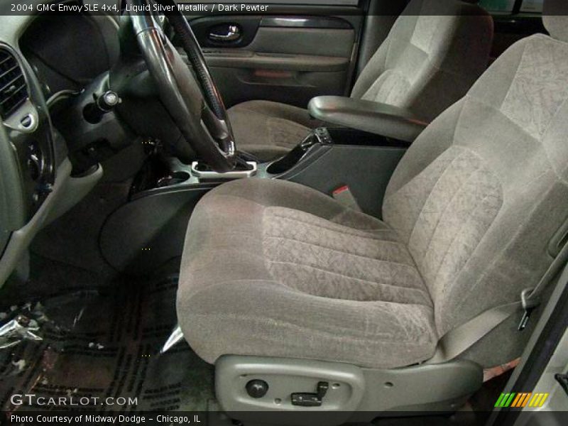 Liquid Silver Metallic / Dark Pewter 2004 GMC Envoy SLE 4x4