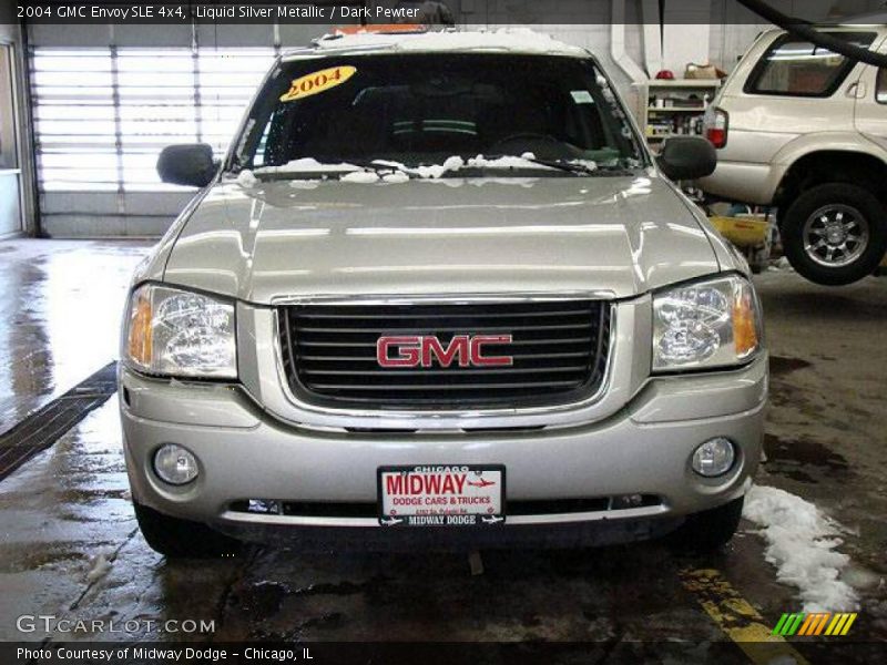 Liquid Silver Metallic / Dark Pewter 2004 GMC Envoy SLE 4x4