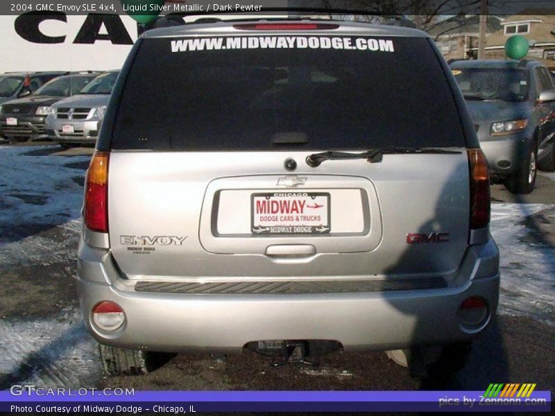 Liquid Silver Metallic / Dark Pewter 2004 GMC Envoy SLE 4x4
