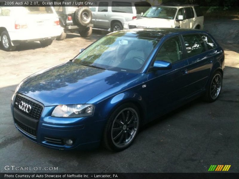 Ocean Blue Pearl / Light Grey 2006 Audi A3 2.0T