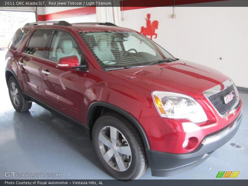 Red Jewel Tintcoat / Light Titanium 2011 GMC Acadia SLT