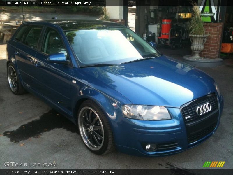 Ocean Blue Pearl / Light Grey 2006 Audi A3 2.0T