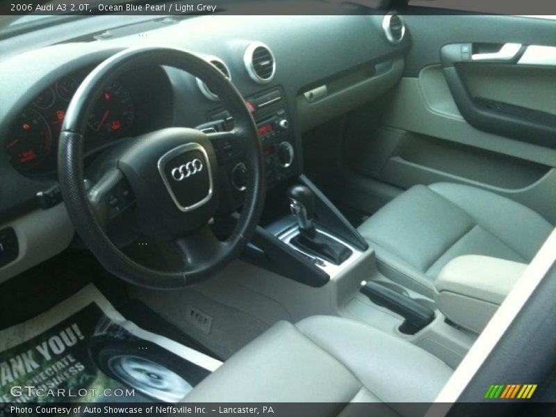 Ocean Blue Pearl / Light Grey 2006 Audi A3 2.0T
