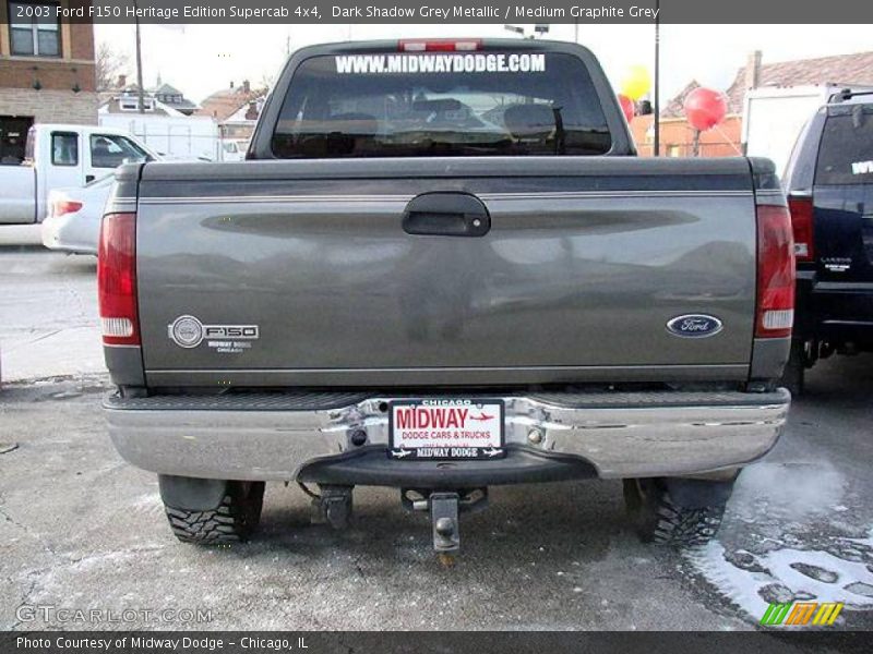 Dark Shadow Grey Metallic / Medium Graphite Grey 2003 Ford F150 Heritage Edition Supercab 4x4