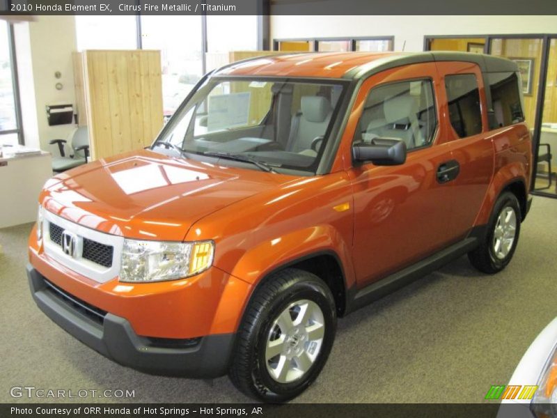 Citrus Fire Metallic / Titanium 2010 Honda Element EX
