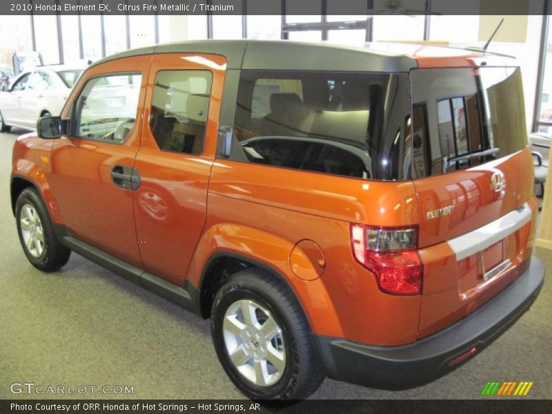 Citrus Fire Metallic / Titanium 2010 Honda Element EX