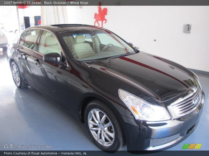 Black Obsidian / Wheat Beige 2007 Infiniti G 35 Sedan