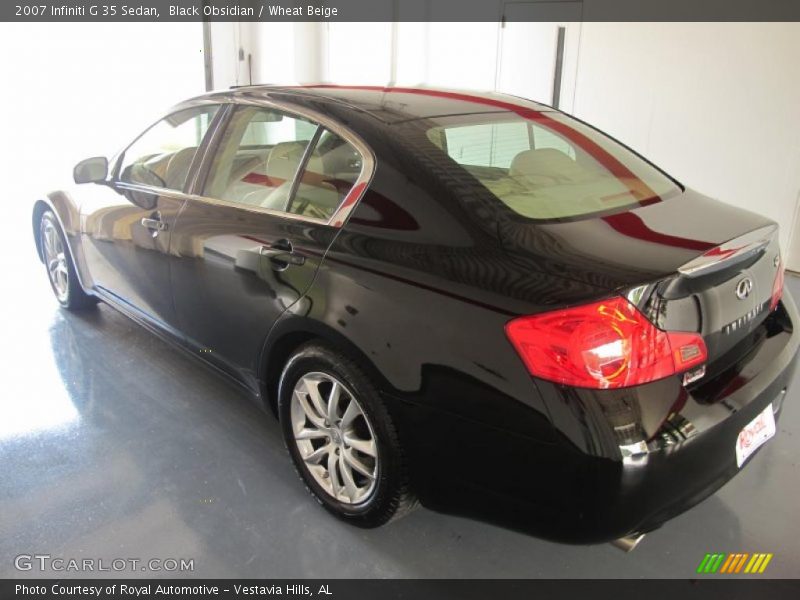 Black Obsidian / Wheat Beige 2007 Infiniti G 35 Sedan
