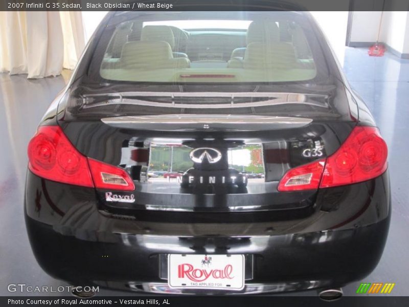 Black Obsidian / Wheat Beige 2007 Infiniti G 35 Sedan