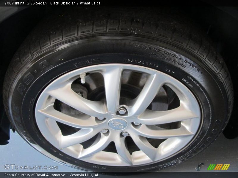 Black Obsidian / Wheat Beige 2007 Infiniti G 35 Sedan