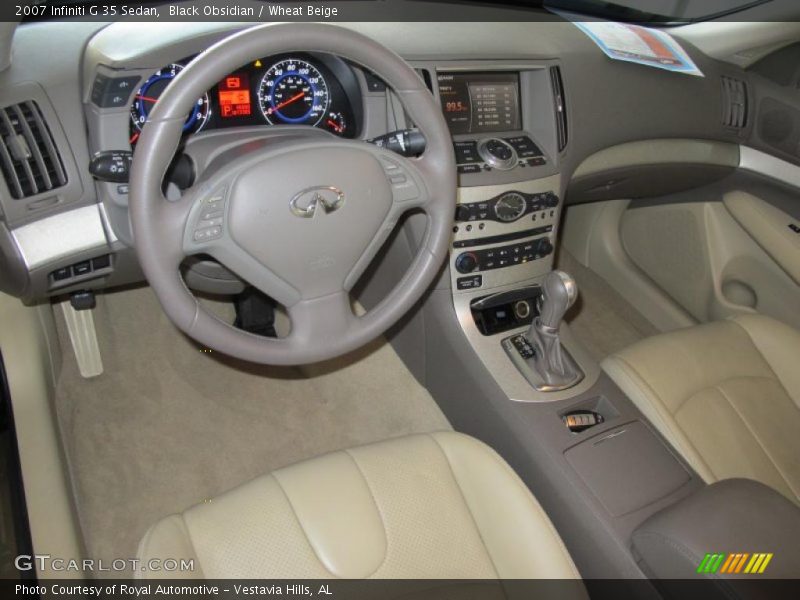 Black Obsidian / Wheat Beige 2007 Infiniti G 35 Sedan