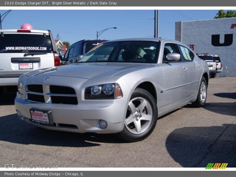 Bright Silver Metallic / Dark Slate Gray 2010 Dodge Charger SXT