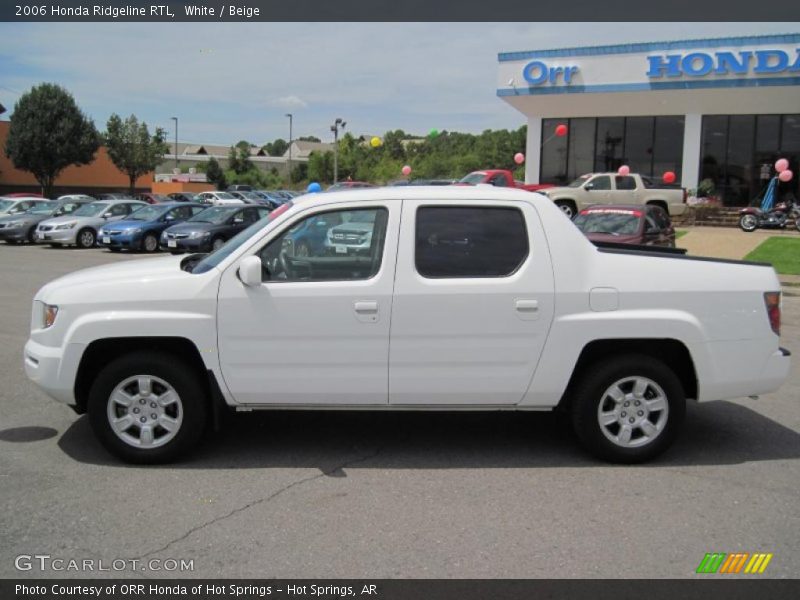White / Beige 2006 Honda Ridgeline RTL