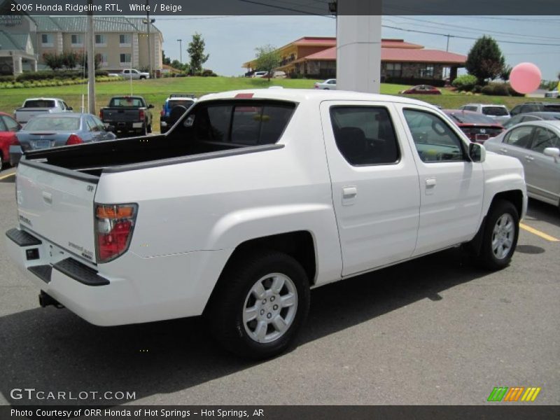 White / Beige 2006 Honda Ridgeline RTL