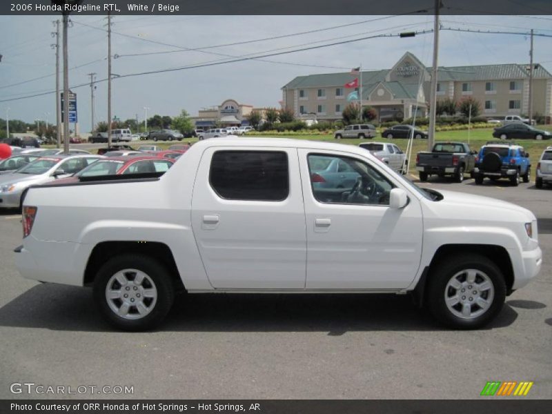 White / Beige 2006 Honda Ridgeline RTL