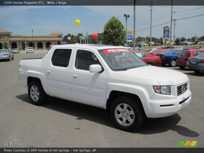 White / Beige 2006 Honda Ridgeline RTL