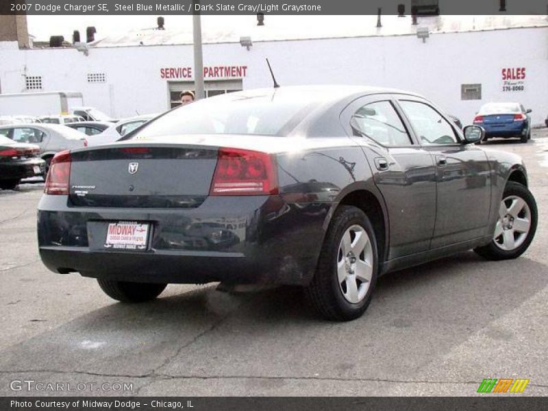 Steel Blue Metallic / Dark Slate Gray/Light Graystone 2007 Dodge Charger SE