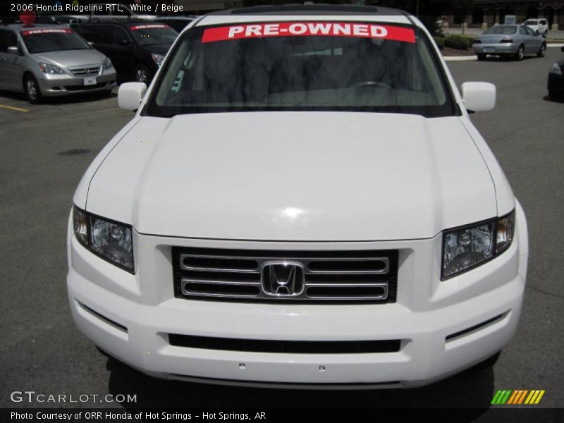 White / Beige 2006 Honda Ridgeline RTL