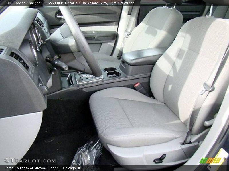 Steel Blue Metallic / Dark Slate Gray/Light Graystone 2007 Dodge Charger SE