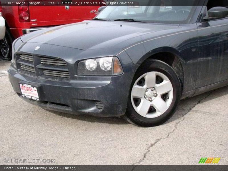 Steel Blue Metallic / Dark Slate Gray/Light Graystone 2007 Dodge Charger SE