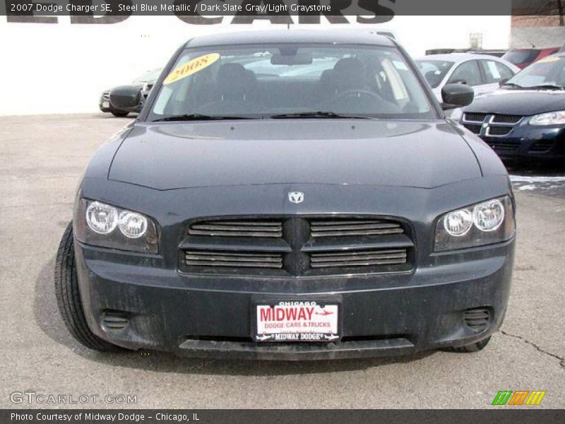 Steel Blue Metallic / Dark Slate Gray/Light Graystone 2007 Dodge Charger SE