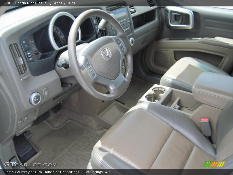 White / Beige 2006 Honda Ridgeline RTL