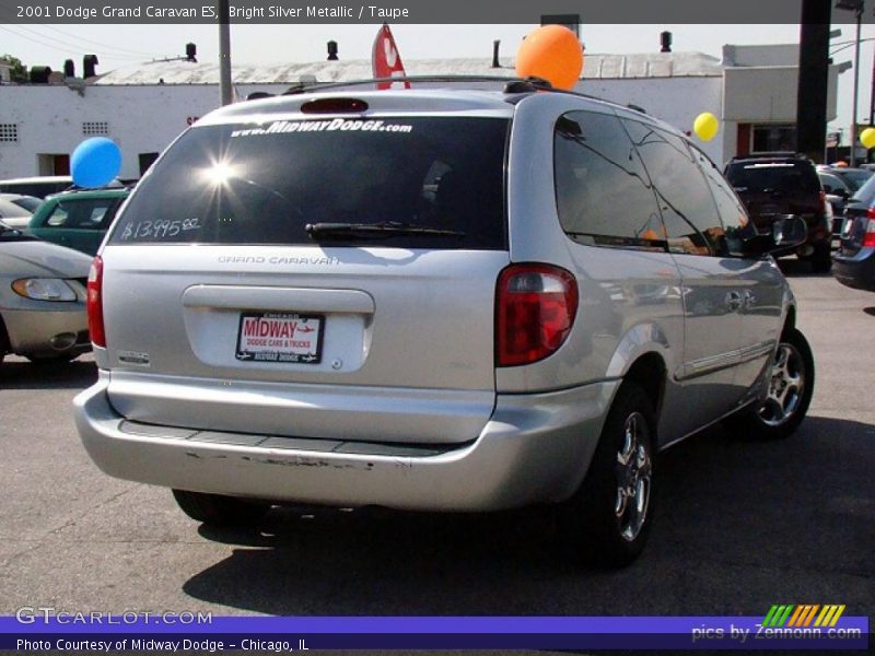 Bright Silver Metallic / Taupe 2001 Dodge Grand Caravan ES