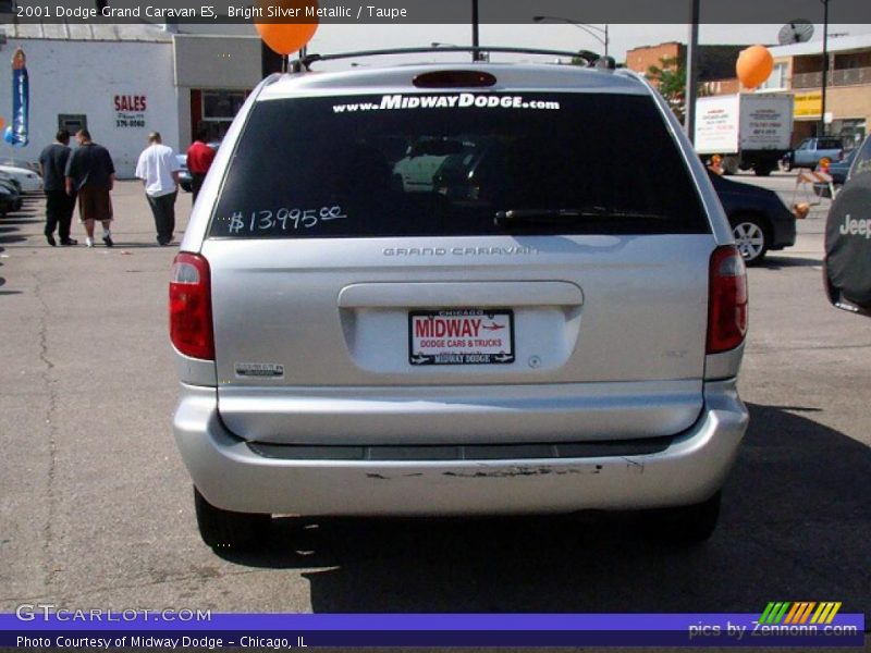 Bright Silver Metallic / Taupe 2001 Dodge Grand Caravan ES