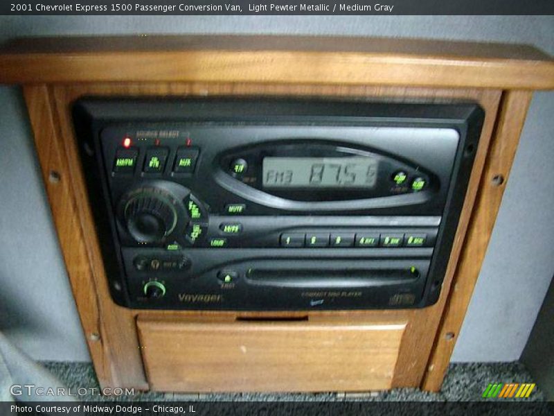 Light Pewter Metallic / Medium Gray 2001 Chevrolet Express 1500 Passenger Conversion Van