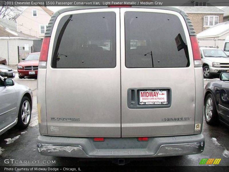Light Pewter Metallic / Medium Gray 2001 Chevrolet Express 1500 Passenger Conversion Van