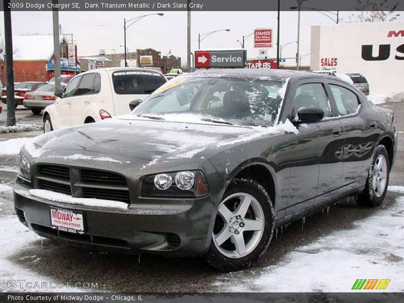 Dark Titanium Metallic / Dark Slate Gray 2009 Dodge Charger SE