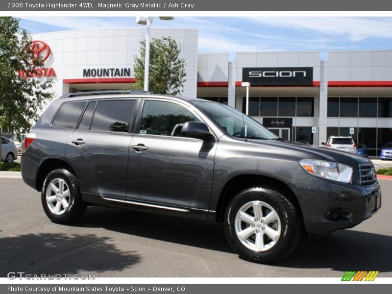 Magnetic Gray Metallic / Ash Gray 2008 Toyota Highlander 4WD