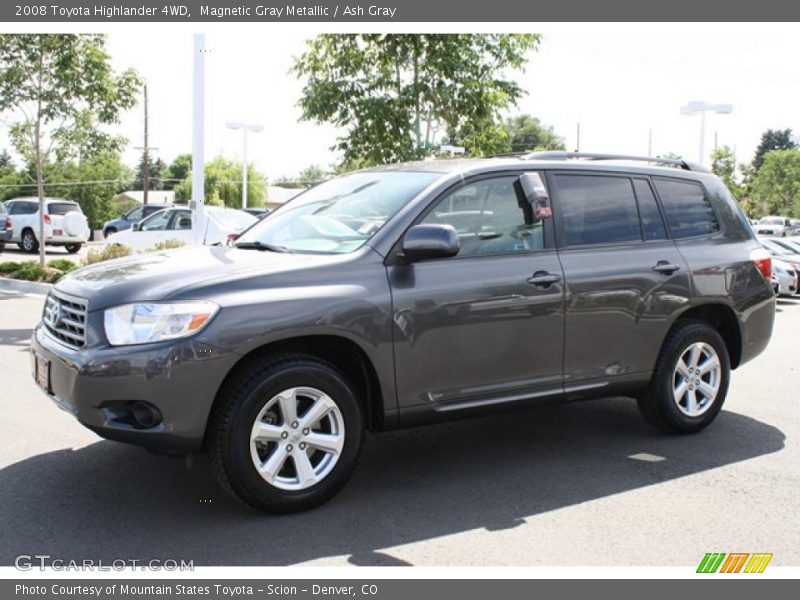 Magnetic Gray Metallic / Ash Gray 2008 Toyota Highlander 4WD