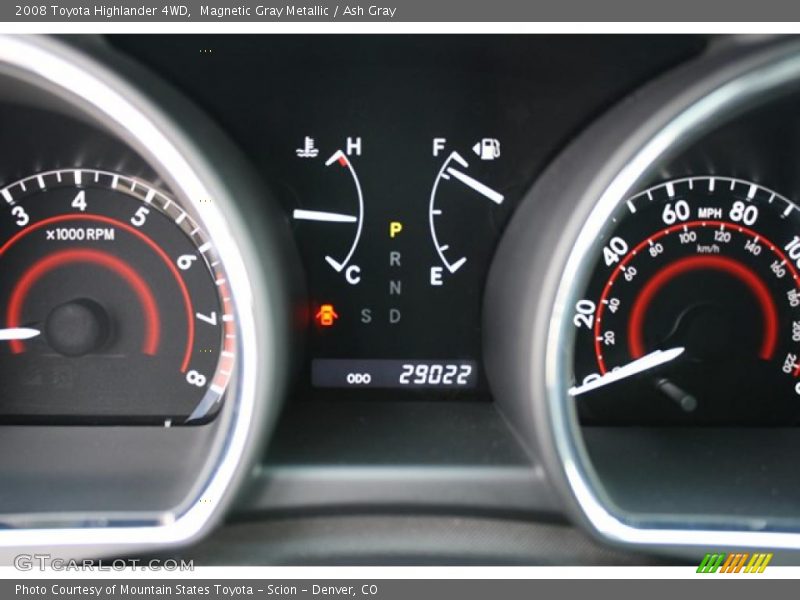 Magnetic Gray Metallic / Ash Gray 2008 Toyota Highlander 4WD