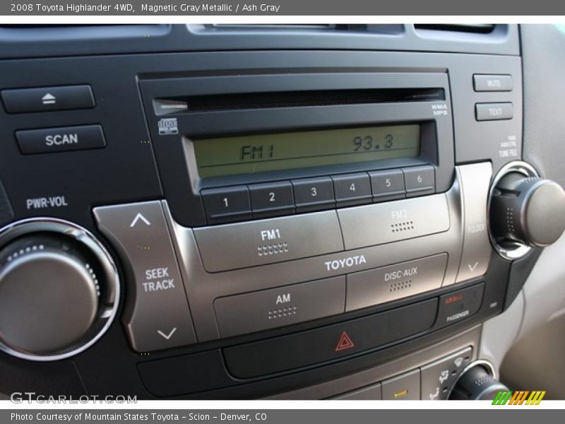 Magnetic Gray Metallic / Ash Gray 2008 Toyota Highlander 4WD