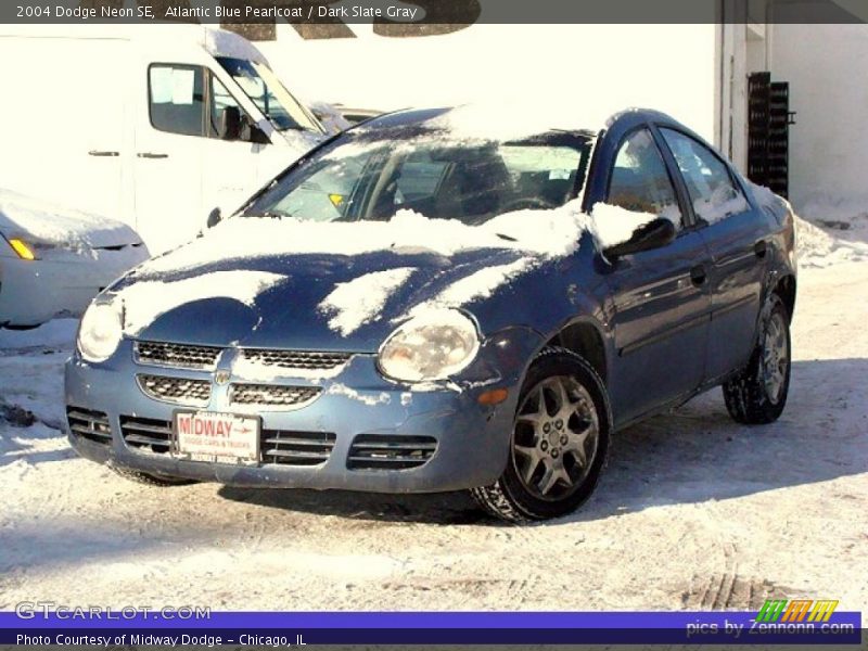 Atlantic Blue Pearlcoat / Dark Slate Gray 2004 Dodge Neon SE