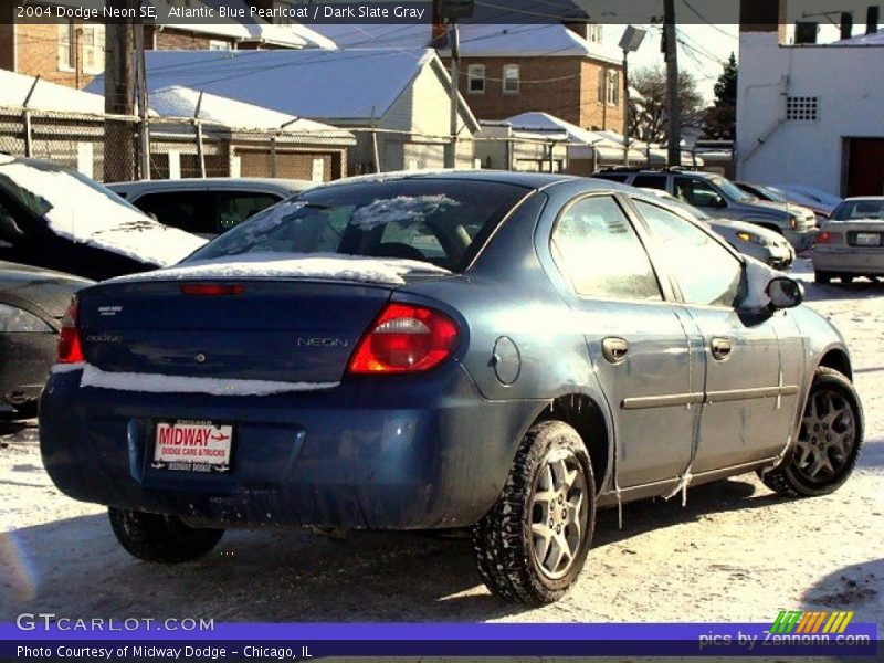Atlantic Blue Pearlcoat / Dark Slate Gray 2004 Dodge Neon SE