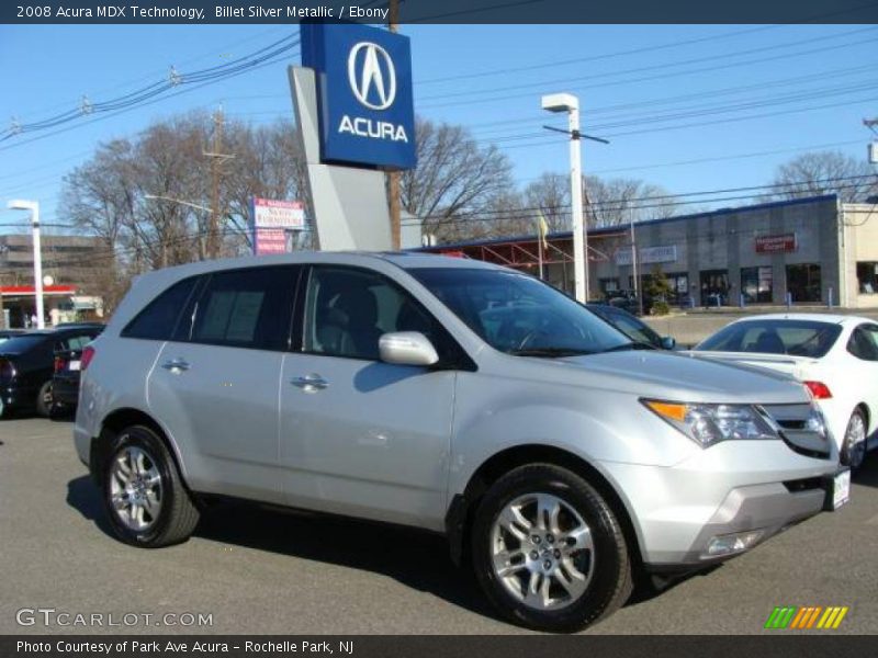Billet Silver Metallic / Ebony 2008 Acura MDX Technology