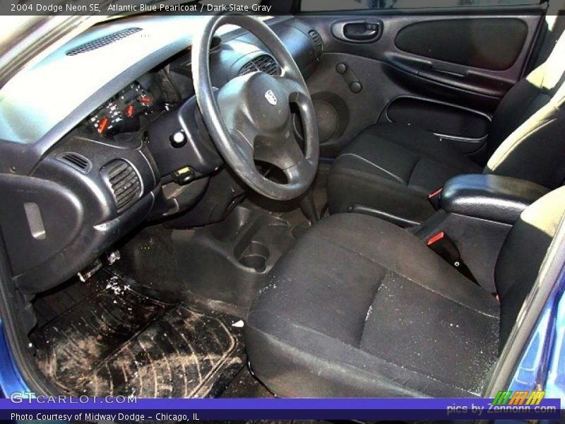 Atlantic Blue Pearlcoat / Dark Slate Gray 2004 Dodge Neon SE