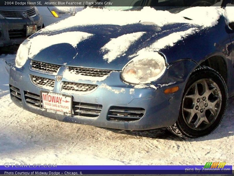 Atlantic Blue Pearlcoat / Dark Slate Gray 2004 Dodge Neon SE